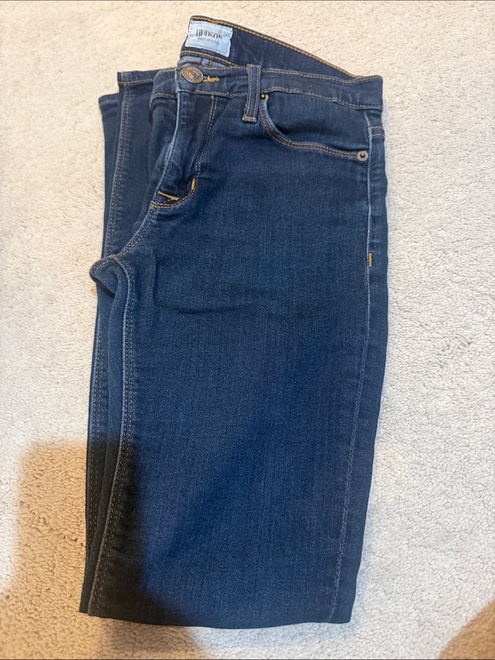 Hudson Jeans Navy Slim Straight Jeans